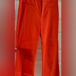 Zara vibrant orange/red dress slacks NWT